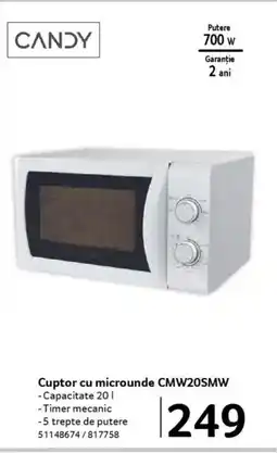 Selgros Cuptor cu microunde CMW20SMW Ofertă