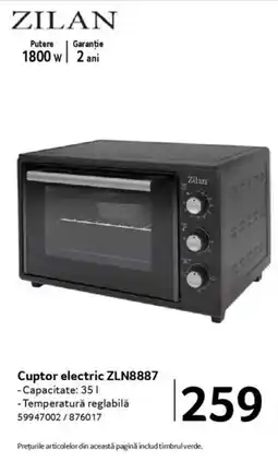 Selgros ZILAN Cuptor electric ZLN8887 Ofertă