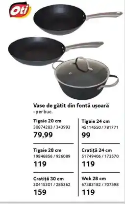 Selgros Vase de gătit din fontă ușoară Ofertă