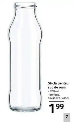 Selgros Sticlă pentru suc de rosii Ofertă
