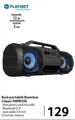 Selgros Boxǎ portabilă Boombox Classic PMPB350 Ofertă