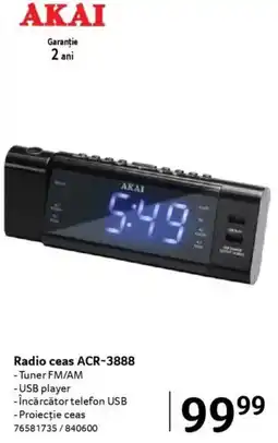 Selgros AKAI Radio ceas ACR-3888 Ofertă