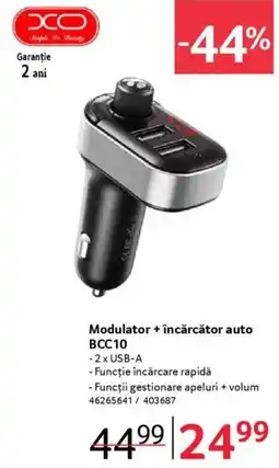 Selgros Modulator + încărcător auto BCC10 Ofertă