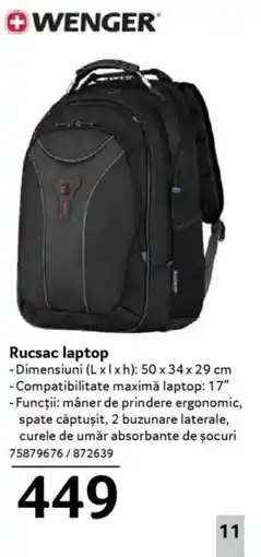 Selgros WENGER® Rucsac laptop Ofertă