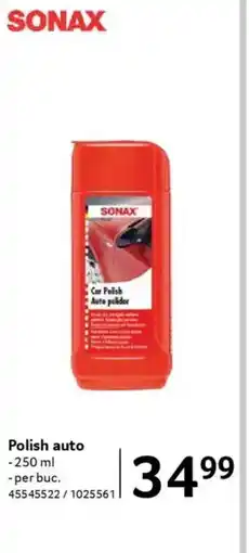 Selgros SONAX Polish auto Ofertă