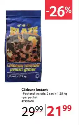 Selgros Cărbune instant Ofertă