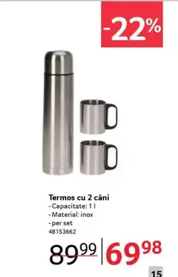 Selgros Termos cu 2 căni Ofertă