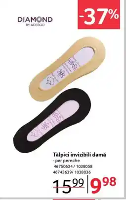Selgros Tălpici invizibili damă Ofertă