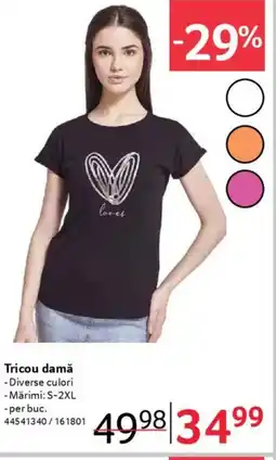 Selgros Tricou damǎ Ofertă