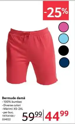 Selgros Bermude damă Ofertă