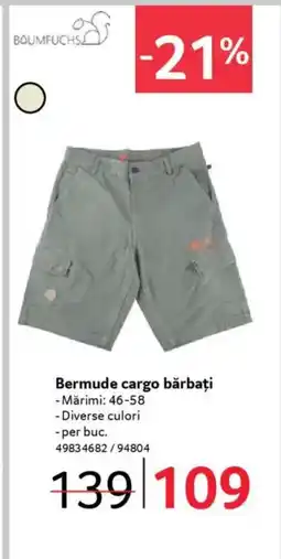 Selgros Bermude cargo bărbați Ofertă