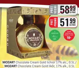 CBA MOZART Chocolate Cream Gold lichior 17% alc. Ofertă