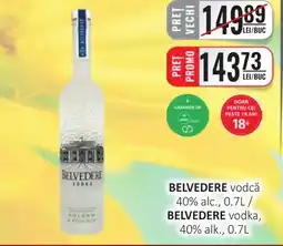 CBA BELVEDERE vodcǎ 40% alc. Ofertă
