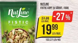 Mega Image Nutline fistic copt şi sărat Ofertă