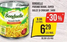 Mega Image Bonduelle porumb boabe, super dulce și crocant Ofertă
