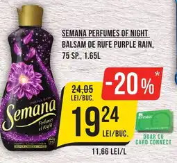 Mega Image Semana perfumes of night balsam de rufe purple rain, 75 sp. Ofertă