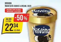 Mega Image Nirvana înghețată cookie & cream Ofertă