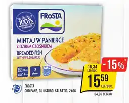 Mega Image Frosta cod pane, cu usturoi sălbatic Ofertă