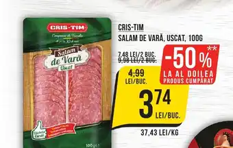 Mega Image Cris-tim salam de vară, uscat Ofertă