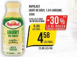 Mega Image Napolact iaurt de băut, 1.5% grăsime Ofertă