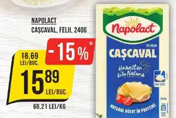 Mega Image NAPOLACT Cascaval, felii Ofertă