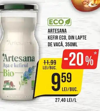 Mega Image Artesana kefir eco, din lapte de vacă Ofertă