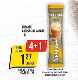 Mega Image Nescafe cappuccino vanilie Ofertă
