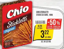 Mega Image Chio stickletti sticks cu sare Ofertă