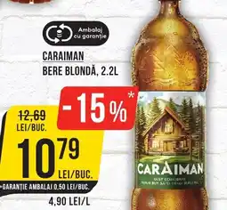Mega Image Caraiman bere blondă Ofertă