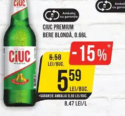 Mega Image Ciuc premium bere blondă Ofertă