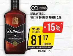 Mega Image Ballantine's whisky bourbon finish Ofertă