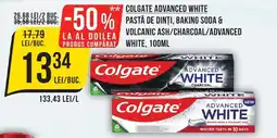 Mega Image COLGATE Advanced white pasta de dinti, baking soda & volcanic ash/charcoal/advanced white Ofertă
