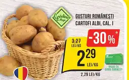 Mega Image Gusturi româneşti cartofi albi, cal. I Ofertă