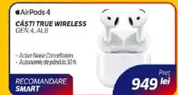 Flanco Căști true wireless gen 4, alb Ofertă