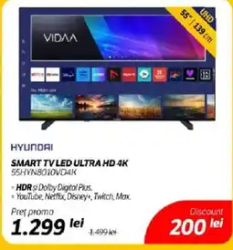Flanco HYUNDAI Smart tv led ultra hd 4k 55hyn8010vd4k Ofertă