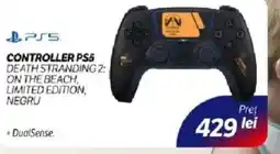 Flanco Controller ps5 death stranding 2: on the beach, limited edition, negru Ofertă