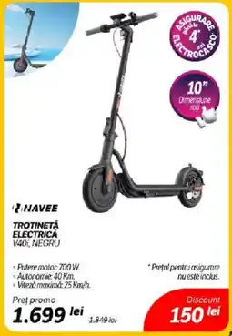 Flanco Trotinetă electrica v40i, negru Ofertă
