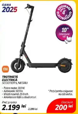 Flanco Trotinetă electrică scooter 5, negru Ofertă