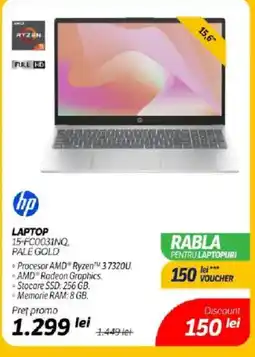 Flanco HP Laptop 15-fc0031nq. pale gold Ofertă