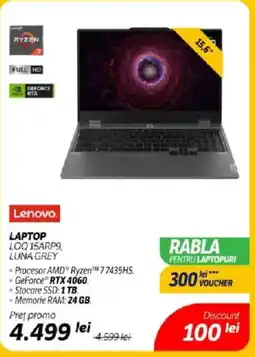 Flanco Lenovo Laptop LOQ 15ARP9 luna grey Ofertă