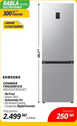 Flanco SAMSUNG Combina frigorifică RB34C672ESA/EF Ofertă