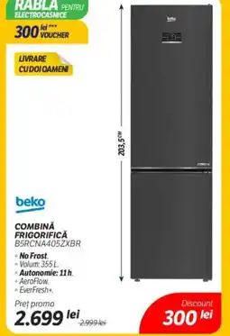 Flanco Beko Combină frigorifică b5rcna405zxbr Ofertă