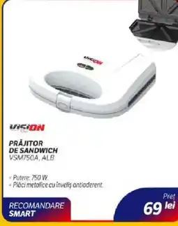 Flanco Vision prăjitor de sandwich VSM750A, ALB Ofertă