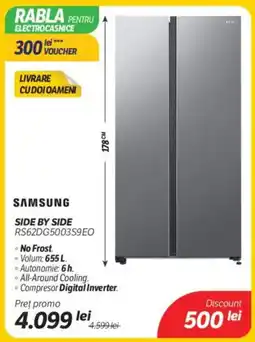 Flanco SAMSUNG Side by side rs62dg5003s9eo Ofertă