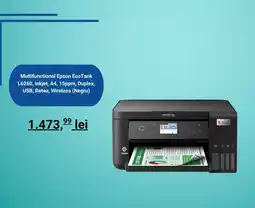 evoMag Multifunctional Epson EcoTank L6260, inkjet, A4, 15ppm, Duplex, USB, Retea, Wireless (Negru) Ofertă
