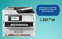 evoMag Multifunctional InkJet EPSON WF-C5890DW, A4, Duplex, ADF, Wireless, Retea (Alb) Ofertă