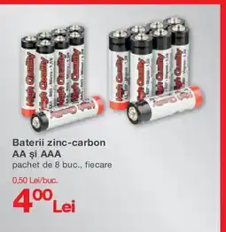 Kik Baterii zinc-carbon AA şi AAA Ofertă