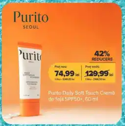 Purito Daily Soft Touch Cremă de faţă SPF50+