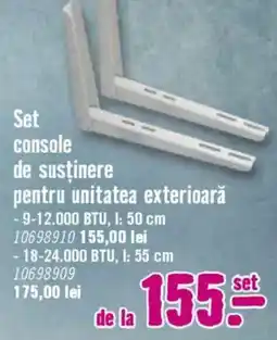 Hornbach Set console de susţinere pentru unitatea exterioară Ofertă