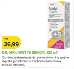 Dr.Max DR. MAX Apetys senior Ofertă